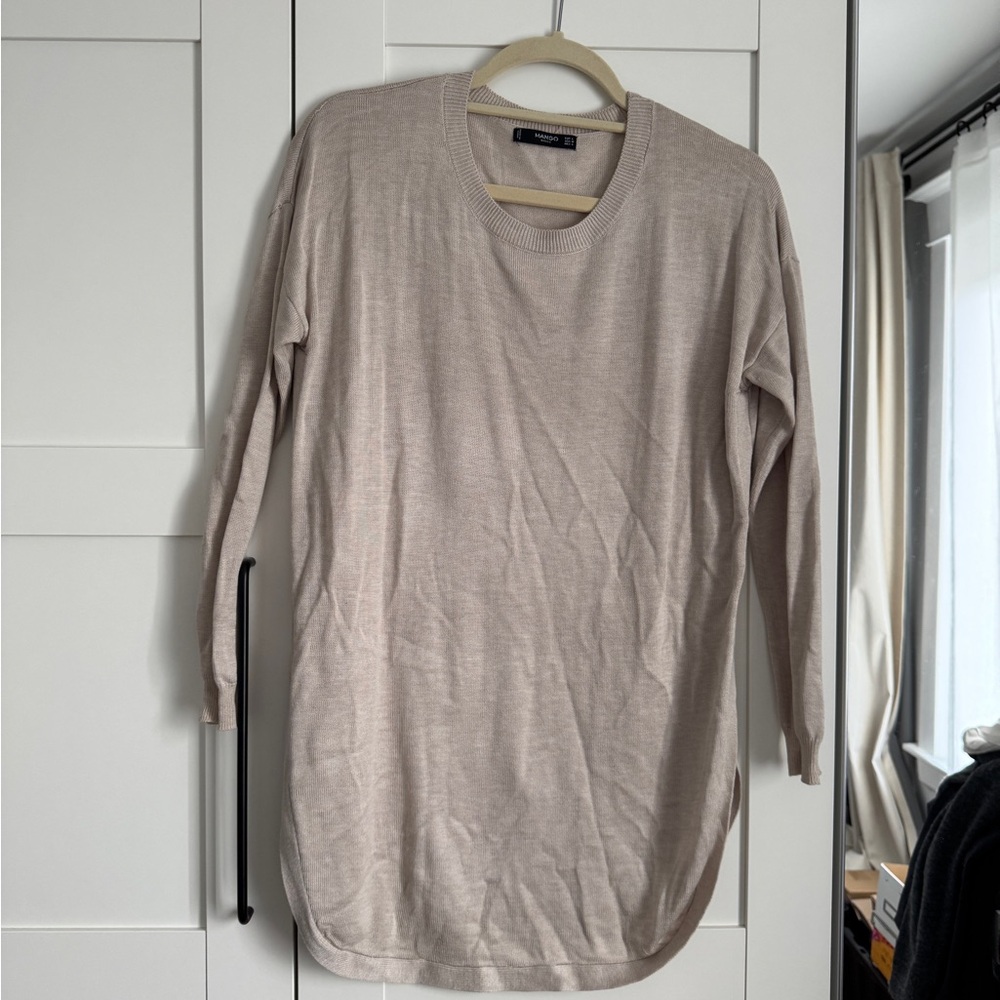 Women's Beige Long Sleeve Top